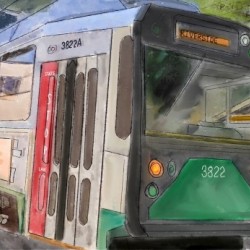 MBTA Green Line Trolly